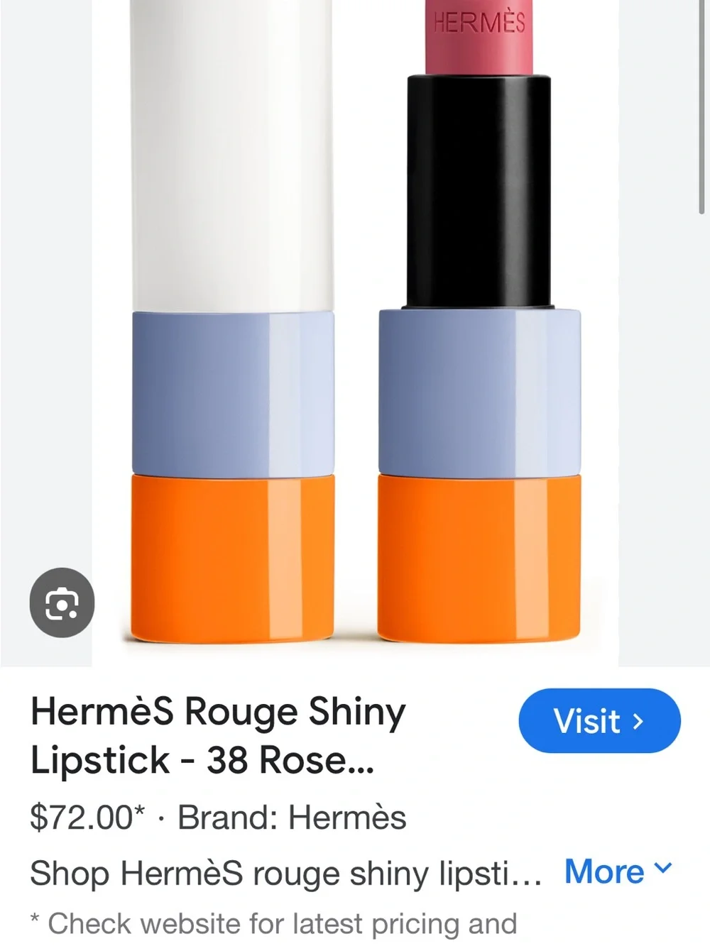 Hermes BRILLIANCE 38 ROSE NYMPHAEA  LIMITED EDITION LIPSTICK